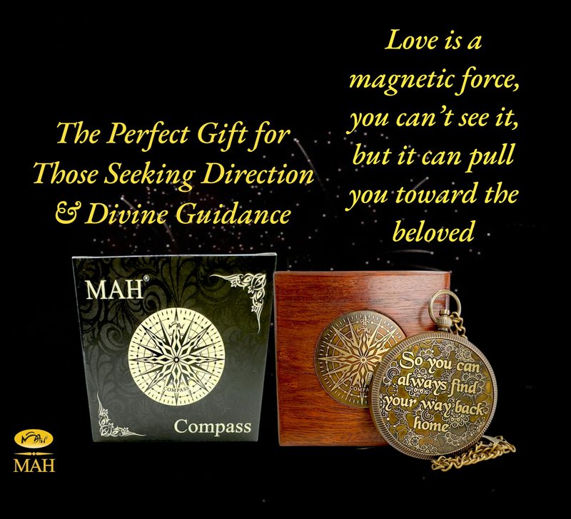 Handmade Brass Compass – “So You Can Always Find Your Way Back Home” or “Back to Me” Quote Gift for Son, Daughter, or Partner – Romantic Gift or Family Keepsake for Graduation, Travel, Farewell Gift