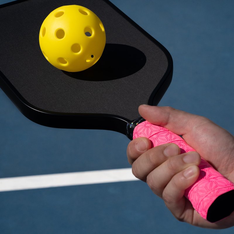 Supacaz SupaSuave Neon Pink Pickleball Overgrip - Tacky Pickleball Paddle Grip Tape Wrap - Pickle Ball Anti-Sweat Overwrap - 3pk