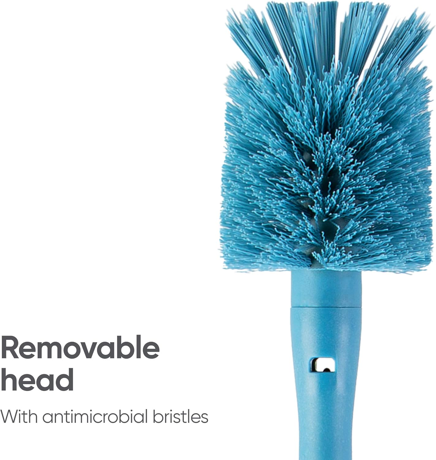 Owala Water Bottle Brush Cleaner - 2-in-1 Design with Removable Head & Straw Cleaner | Smokey Blue (Pack of 12)