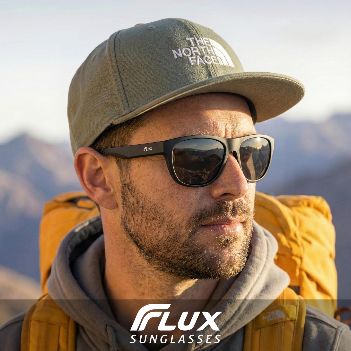 Flux Soleado Polarized Sunglasses for Men, Durable TR90 Frame, Secure Non-Slip Fit