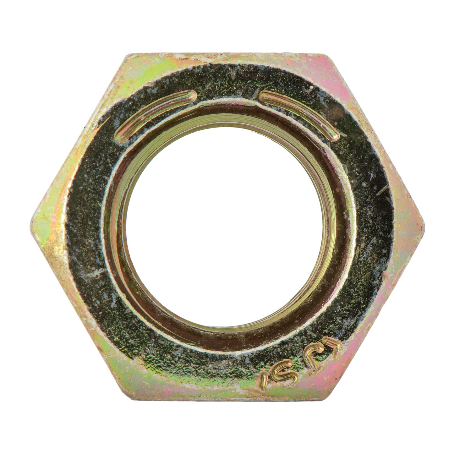 7/16"-14 (25 Pack) Grade 8 Hex Nut, Coarse Thread, Yellow Zinc by Makers Bolt