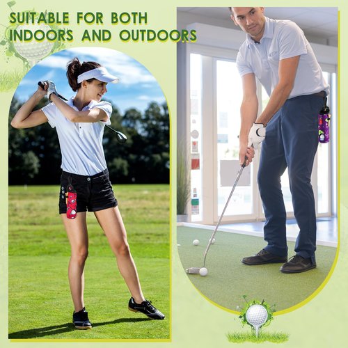 WILLBOND 24 Pcs Golf Ball Carry Bag Tee Holder for Neoprene Pouch Portable with Hook Accessories for Men Women(Stylish)