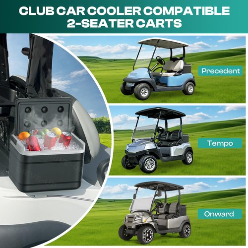 DRIVE UP Club Car Precedent Cooler, Club Car Coolers Kit Caddy for Club Car Precedent and Club Car Tempo and Onward OEM 102588101 103886801
