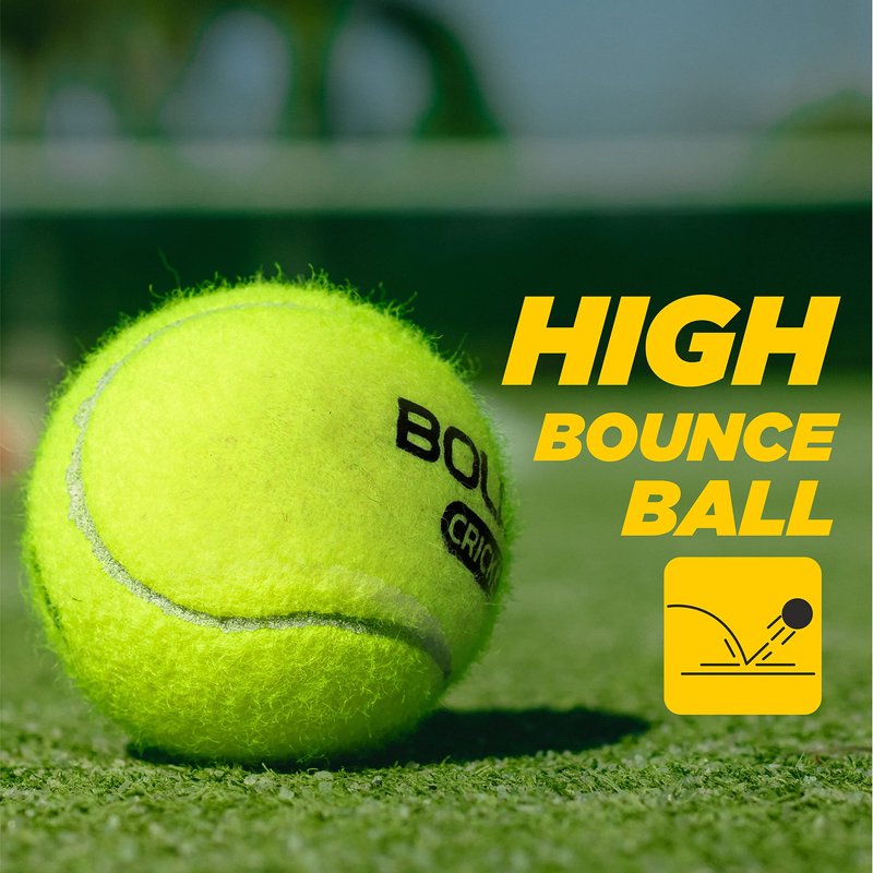 Boldfit Cricket Tennis Ball for Tournament & Street Match – Soft Lawn Cricket Ball for Practice, Training & Casual Play, Durable Tennis Cricket Balls for All Grounds
