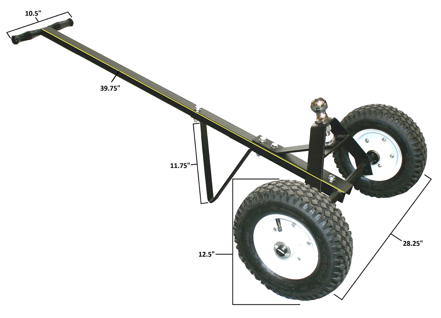 MaxxHaul Trailer Dolly - 600 lb Capacity - Boat Utility Jet Ski Trailer Mover - 12-Inch Pneumatic Tires - Alloy Steel (70225)
