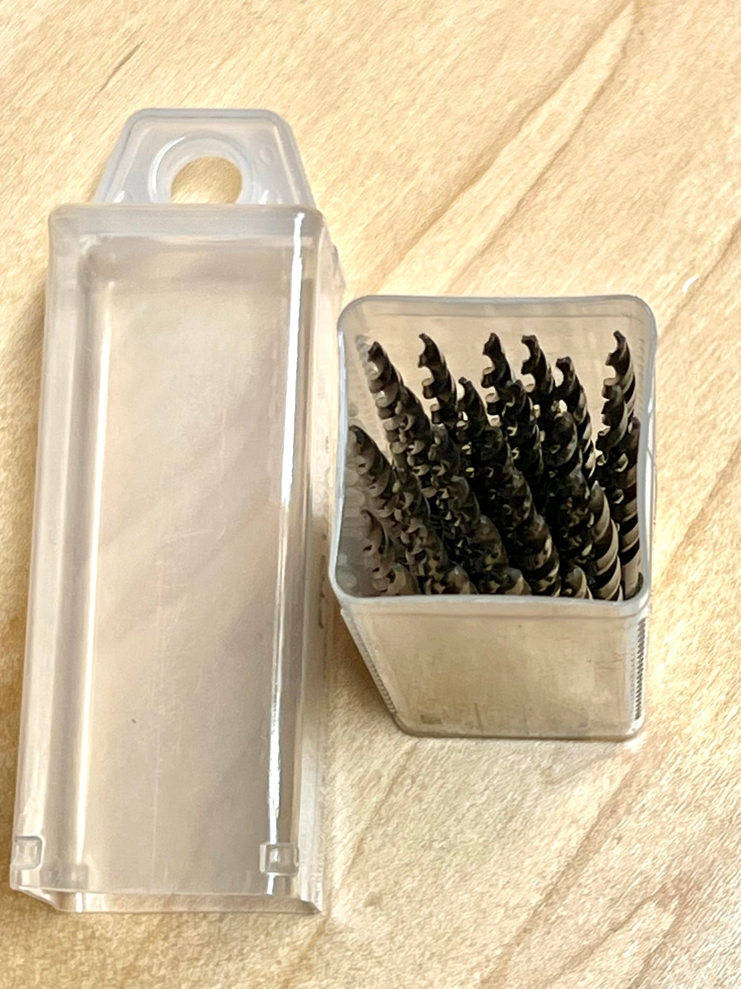 FTG USA Storage Container 4 Piece Large Size Extendable Plastic Box Used as Storage Case for Countersink and Replacement Drill Bits