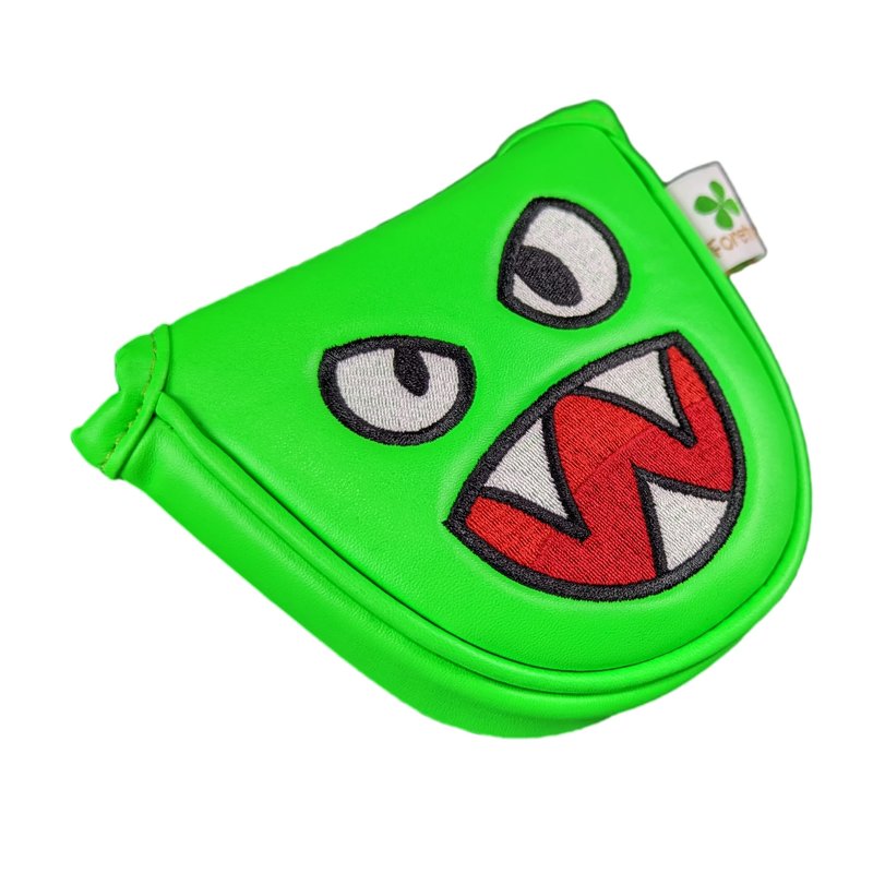 Foretra Driver Headcover Golf Club Covers Blade Square Mallet Putter Cover Alignment Stick Holder Hybrid Fairway Wood Head Cover Green Monster Novelty Golf Accessories for Most Brands