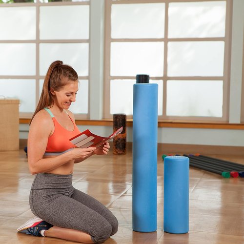 JFIT High Density EVA Foam Roller - Smooth Surface for Exercise & Muscle Recovery | Multiple Sizes Available