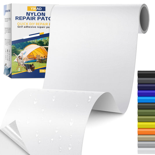 Fabric Repair Tape, Self Adhesive Nylon Repair Patch Kit White 4" x 70"