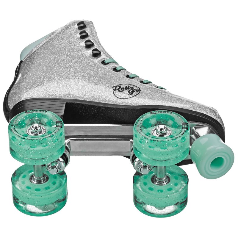 Rollr GRL Astra Glitter Roller Skates - Women's Silver/Black Size 09