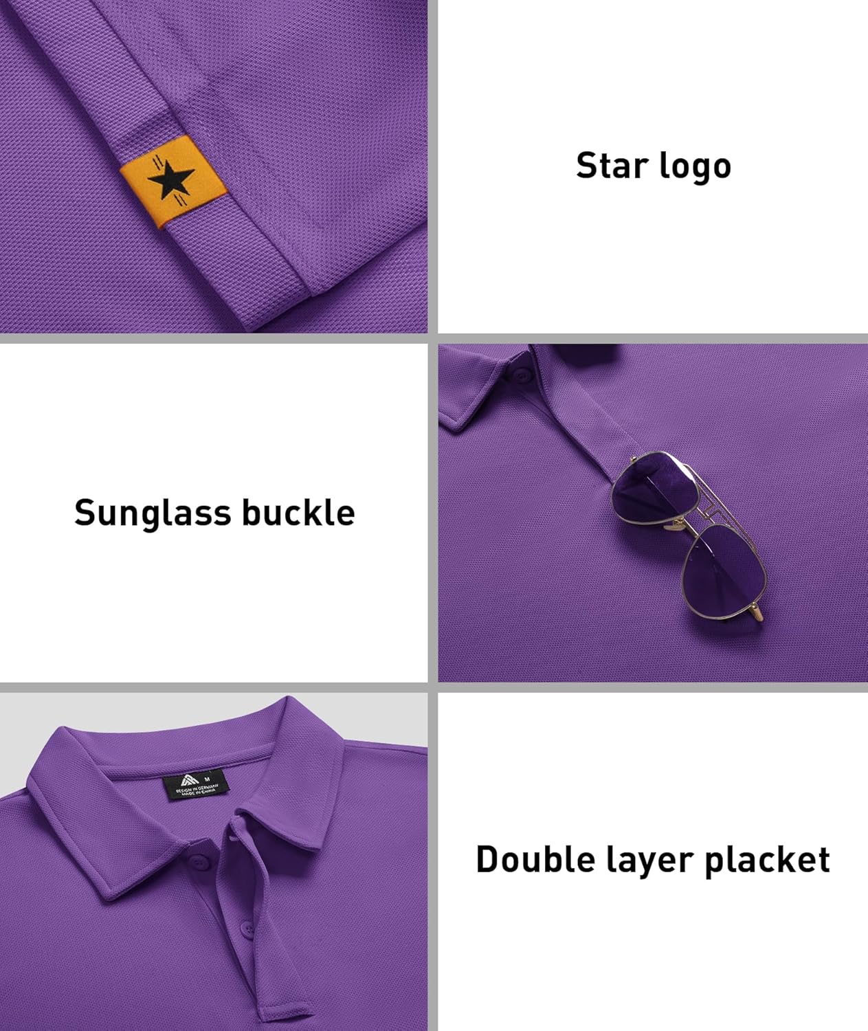 ZITY Men's Polo Shirts - 3 Pack Short Sleeve Sports Performance Golf Tees | Casual Business Wear