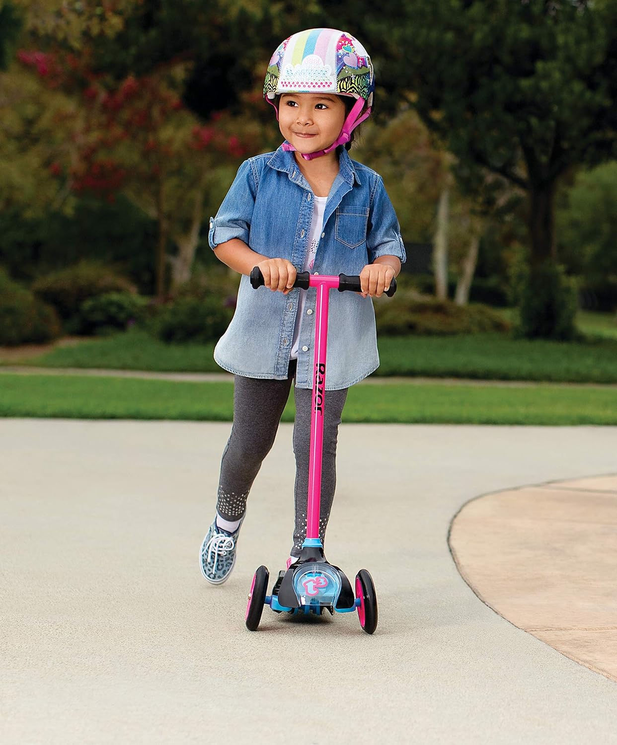 Razor Jr. T3 Kick Scooter for Kids 3+ | Lightweight Design & Advanced Tilt-to-Turn Technology