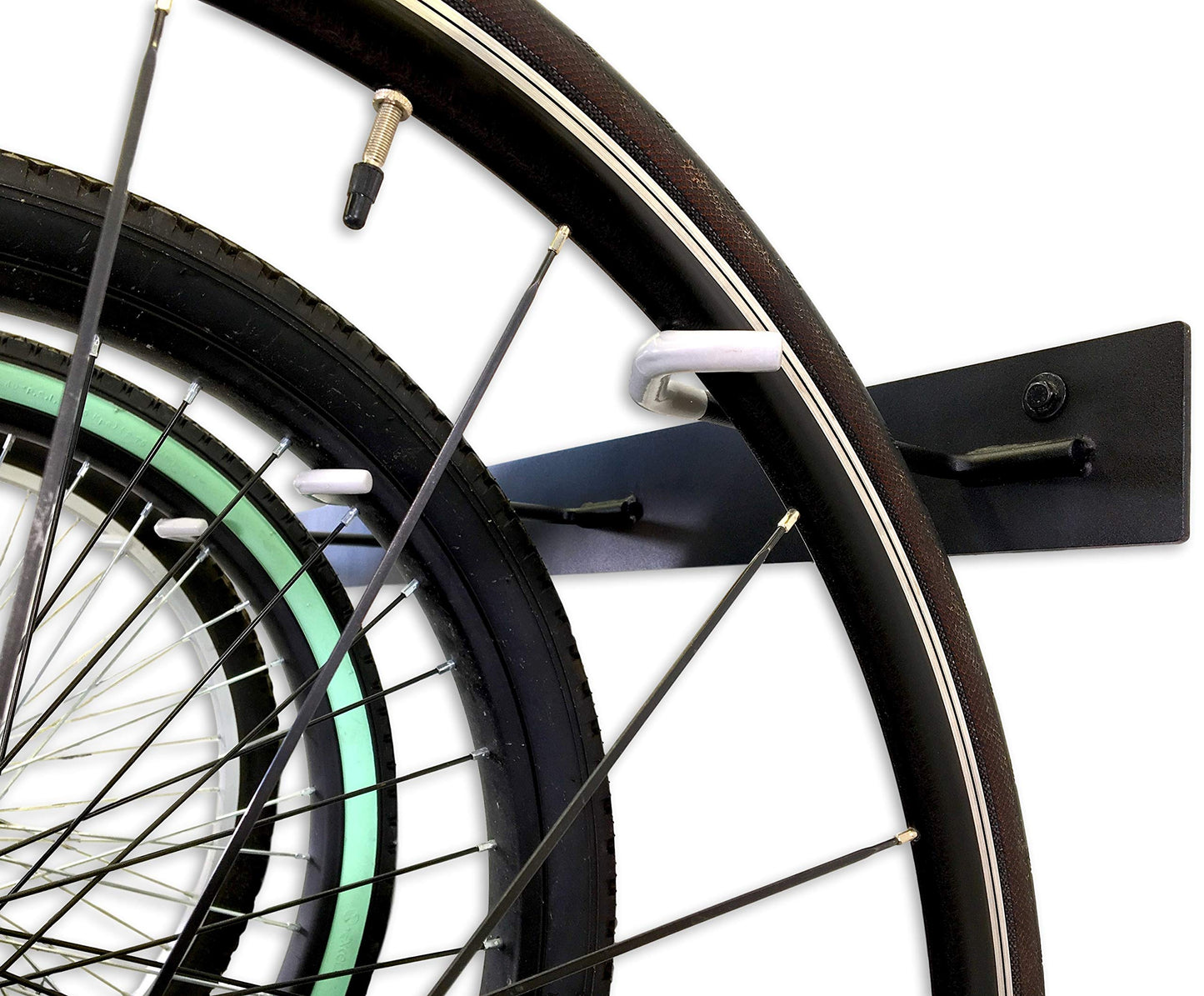 StoreYourBoard Virginia Bike Co BLAT 8 Bike Racks, Garage Wall Mount Bike Storage, Heavy Duty Solid Steel Bike Hooks, up to 400lbs, 72-inch