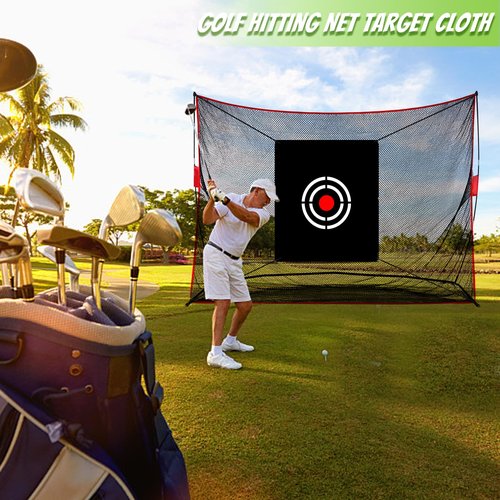 KAIDIDA Golf Target Hitting Cloth - 5 X 4 FT Black Portable Foldable Easy Setup for Indoor Outdoor Backyard Practice Training Aid Beginners Men Father Gift