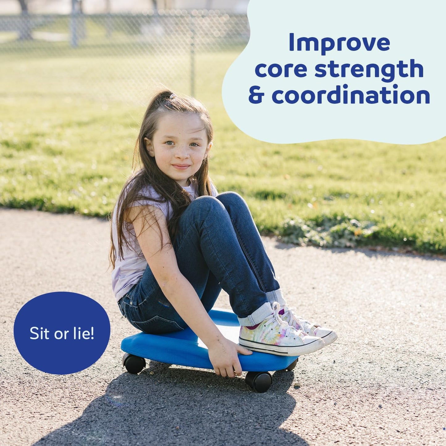 Fun & Function Foam Tummy Scooter - Scooter Board - Padded for Kids PE & Gym - Ages 3+