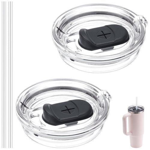Bluwing 30 oz Replacement Lid for Stanley Cup, 2 PCS Replacement Lid for 30oz Stanley Quencher H2.0 FlowState Tumber, Reusable Dustproof Tumblers Cover(2 Pack)