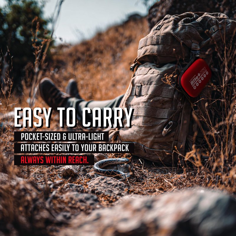 EVERLIT Bee Sting & Snake Bite Kit with Venom Extracto Pump, Essential First Aid Supplies, Insect Bug Outdoor Emergency Safety Kit for Hiking Backpacking Camping Fishing Travel