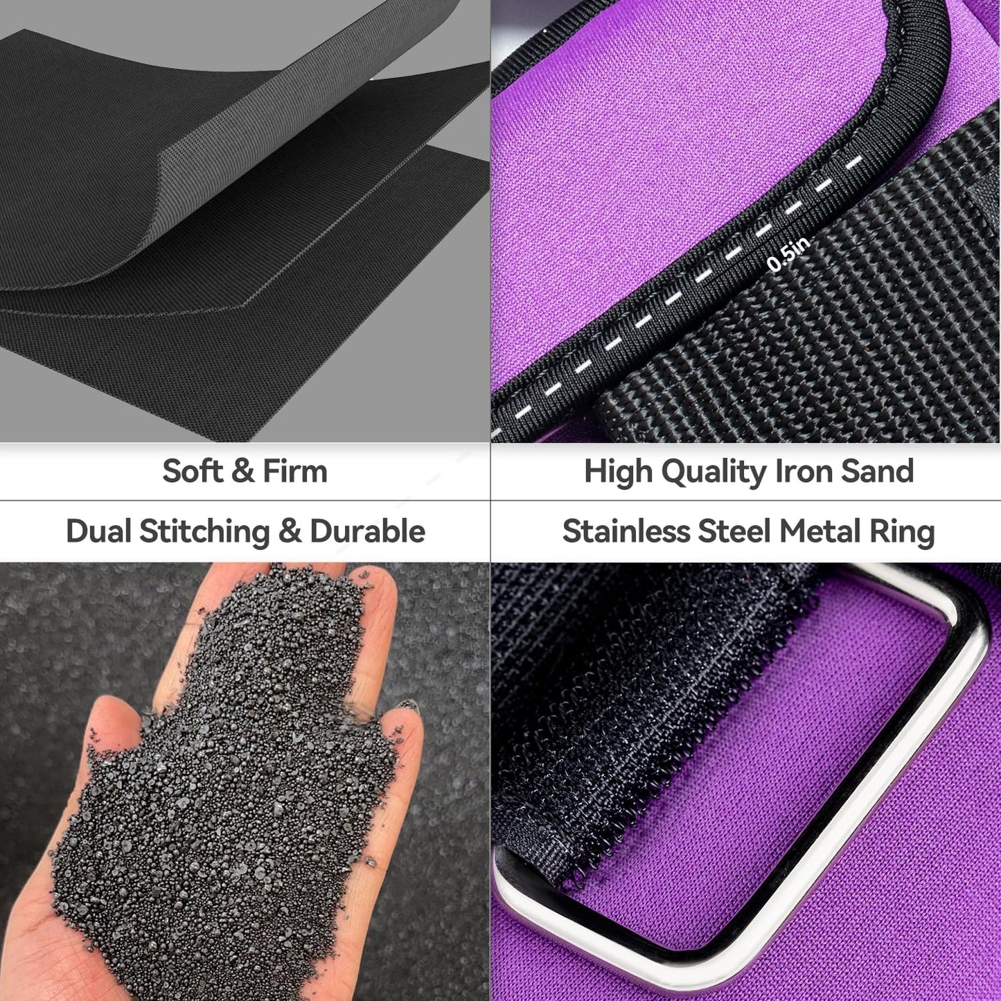 Sportneer Adjustable Ankle and Wrist Weights - Comfortable Fit for Walking, Running | 1-7 lbs / 1-10 lbs Set
