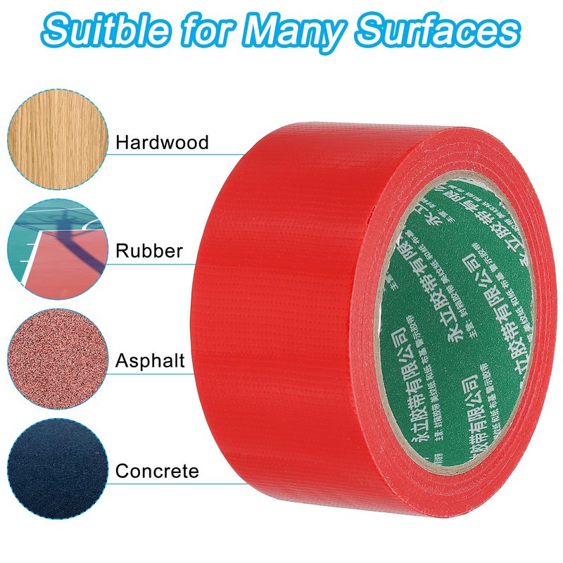 PATIKIL Pickleball Court Tape 2 in x 66ft, 2Pcs Pickleball Court Marking Kit for Indoor/Outdoor Tennis Volleyball Badminton Court, Red