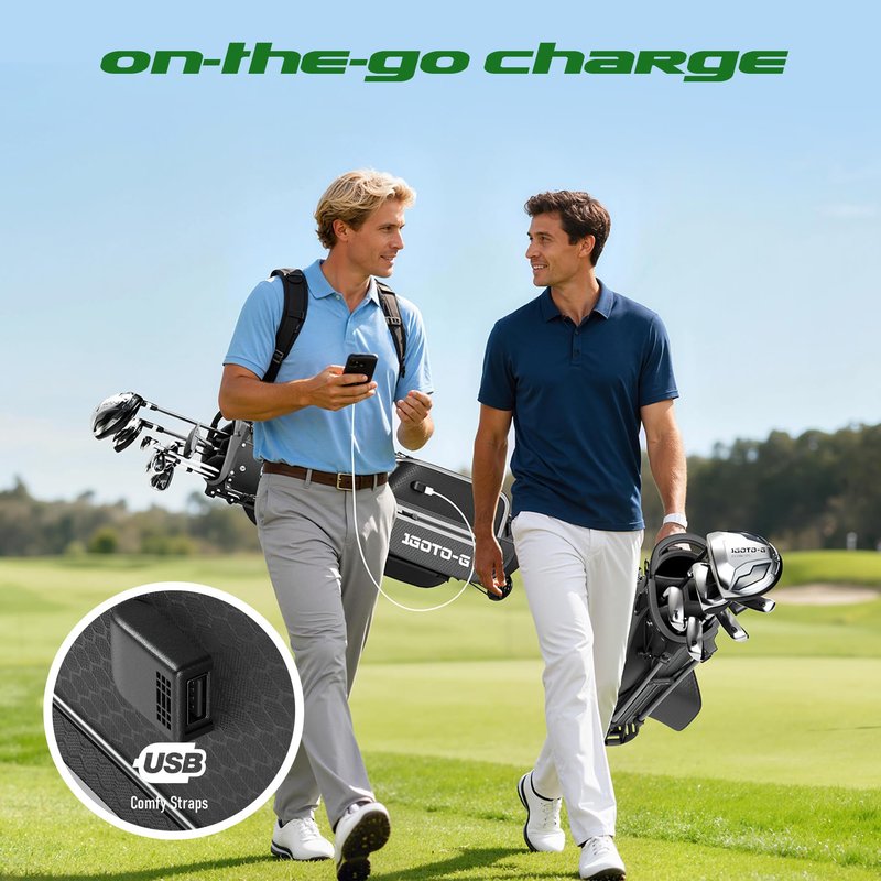 1GoTo-G Junior Golf Stand Bag - Youth Golf Bag Ages 14+ Lightweight Golf Stand Bag for Children & Adult