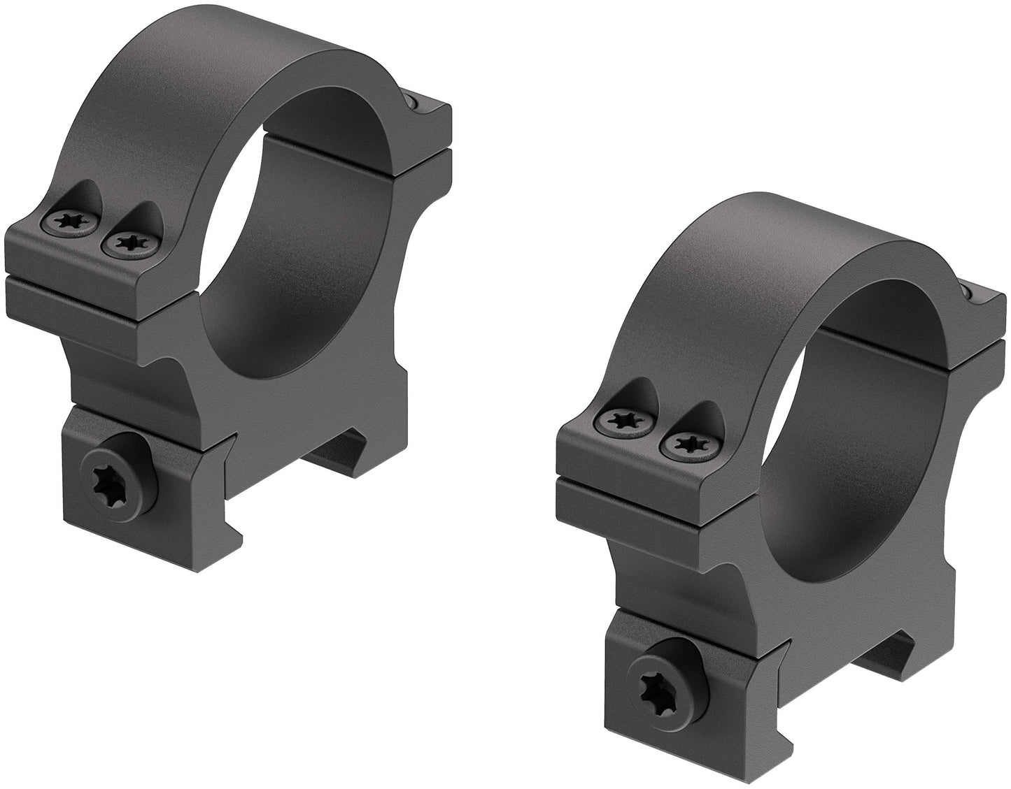 Leupold Open Range Cross-Slot Rings 1", 30mm Medium with a Matte Finish