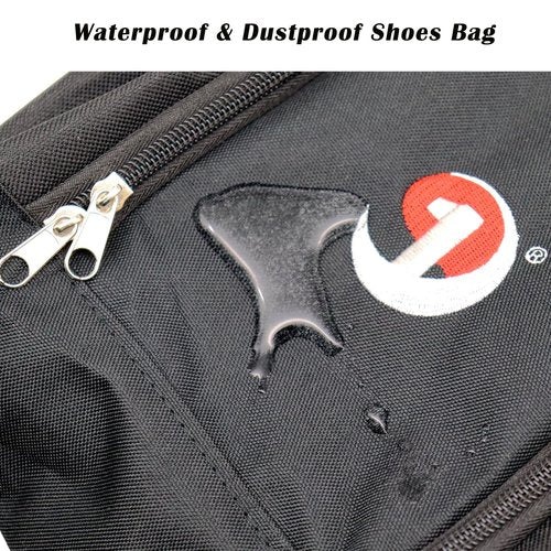 Athletic Golf Shoe Bag - Zippered Shoe Carrier Bags Sports Shoe Case (White)