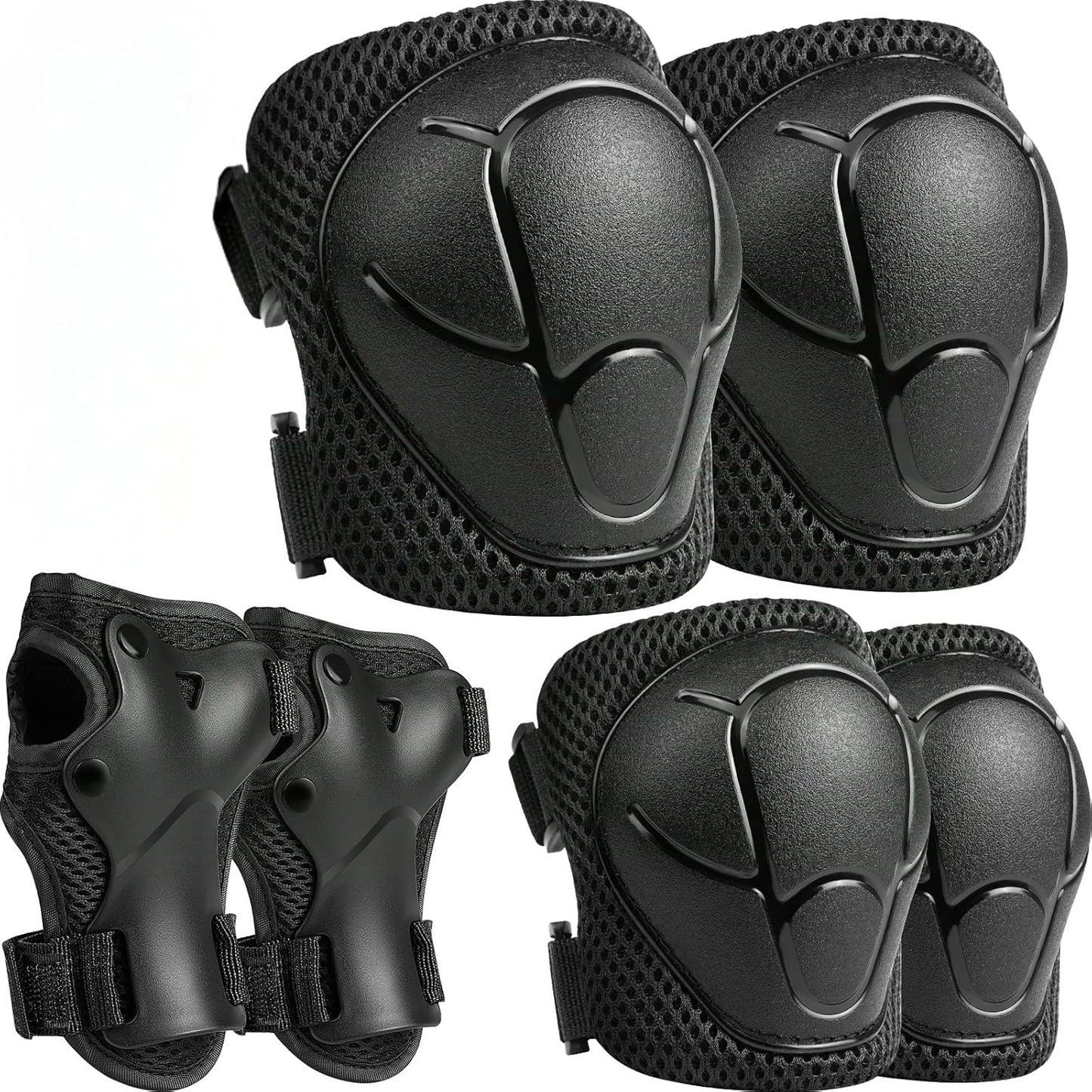 Skiennix Kids Protective Gear Set - Knee & Elbow Pads with Wrist Guards for Ages 3-8 | Enhanced Material for Skating & Cycling