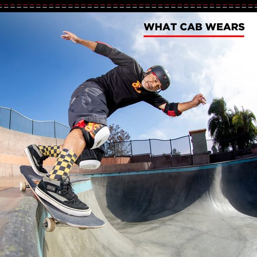 187 Killer Pads Six Pack Pad Set, Protective Gear for Elbows, Knees, and Wrists - Ideal for Skateboarding, Roller Skating, and Inline Skating (Caballero, Large-X-Large)