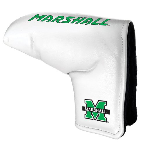 Team Golf NCAA Marshall Tour Blade Putter Cover (White), Fits Most Blade Putters, Scotty Cameron, Taylormade, Odyssey, Titleist, Ping, Callaway