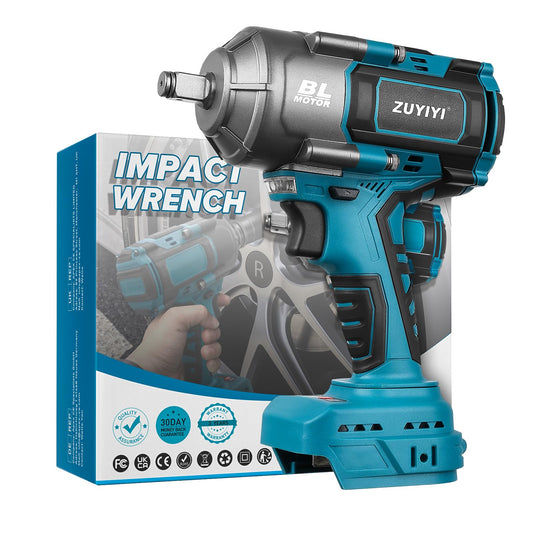 ZUYIYI 1/2" Cordless Impact Wrench for Makita 18V Battery(NOT Included), 1000N.m(738FT-lbs) High Torque Power Impact Gun, Electric Brushless Impact Driver for Car Tire Truck RV Mower