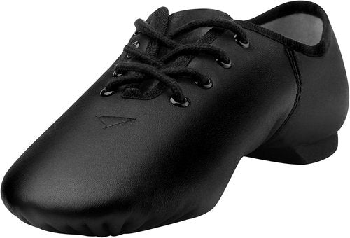 Linodes Leather Jazz Shoes - Unisex Lace-Up Dance Footwear for Men & Women