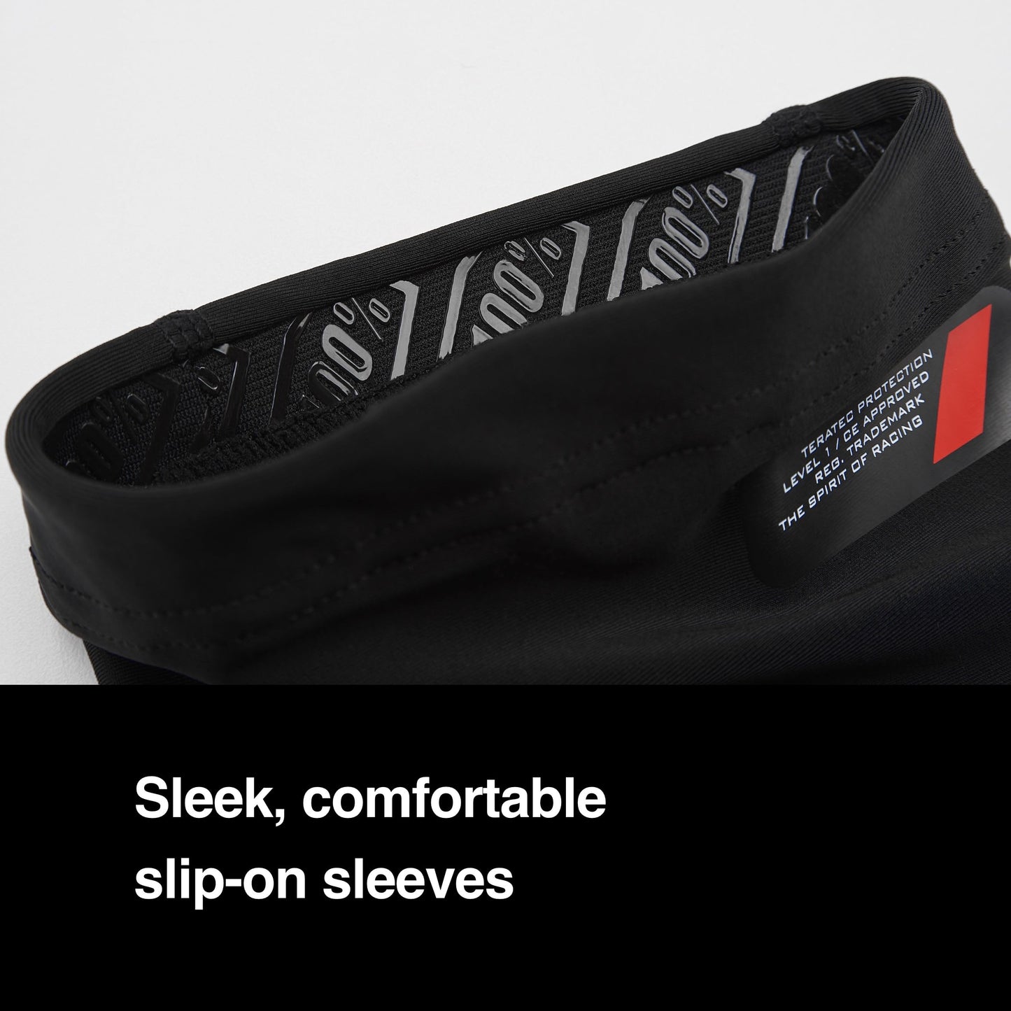 100% Teratec Mountain Biking Elbow Pad - MTB & BMX Protection - Ultralight Nylon Slip On Sleeve with Built in Padding