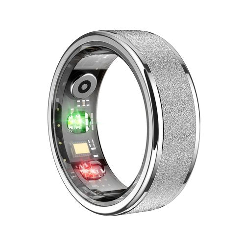 COLMI R10 Smart Ring, Smart Health Ring for Women, Features Heart Rate, Blood Oxygen, Sleep Monitoring, Pedometer, and Fitness Tracker, No Subscription Fee. (Silver, 8#)