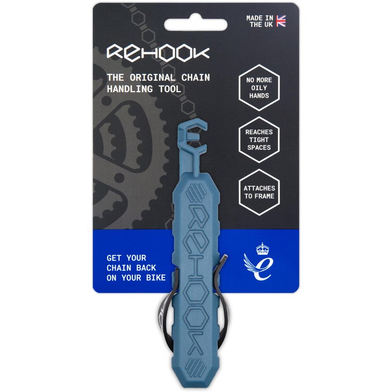 Rehook Colour - Get Your Chain Back on Your Bike in 3 Seconds. Without The Mess - Perfect Xmas Stocking Filler Blue