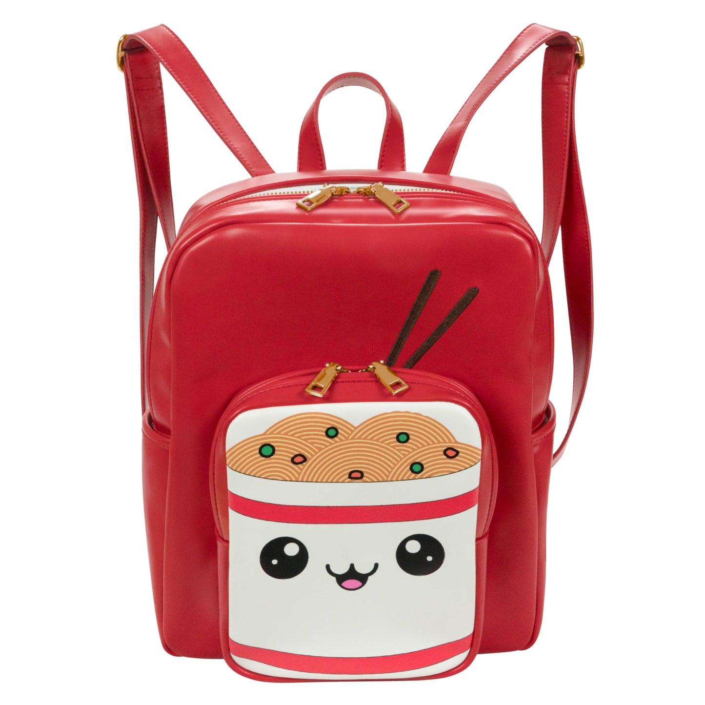 Remember Like Yesterday - Kawaii Ramen Noodle Backpack Purse | Women and Kids Fashion Backpack Purse | Faux Leather