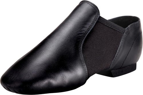 Linodes Unisex Jazz Dance Shoes - Slip-On Leather Upper for Men and Women | Comfortable Fit