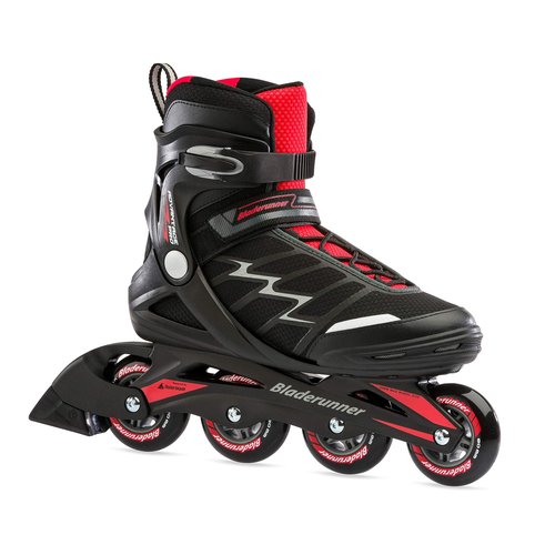 Bladerunner by Rollerblade Advantage Pro XT Men's Adult Fitness Inline Skate, Black and Red, Inline Skates ,10