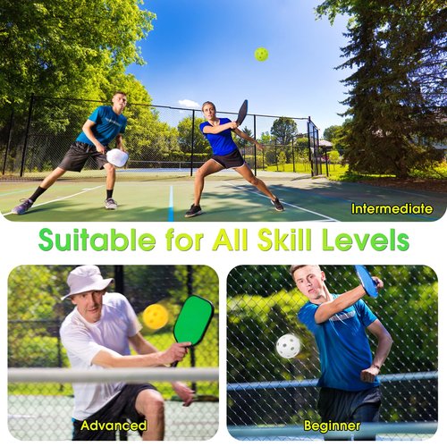 Avesfer 12 PCS Mini Pickleballs (Diameter 42mm) Soft Eva Anti-Crack Hollow Quiet Training Pickle Balls Great for Pickleball Drills Green