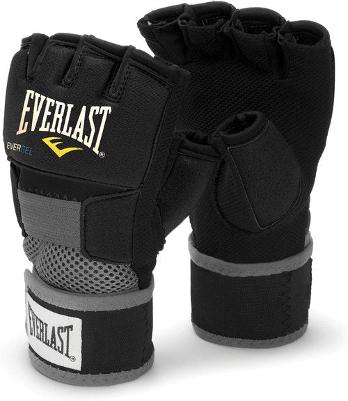 Everlast EverGel Hand Wraps - Superior Protection for Boxing | Red, Large Size