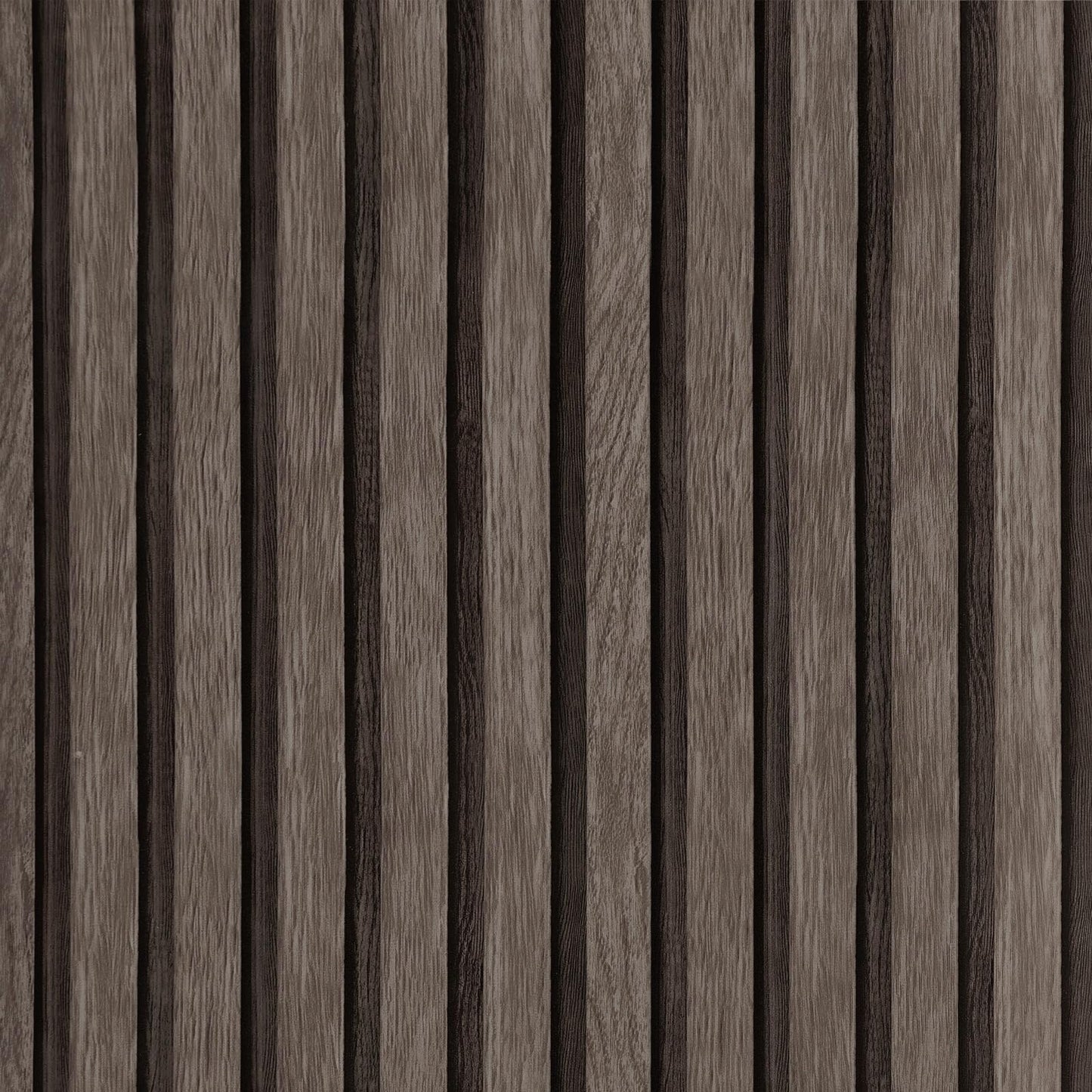 Yun-aeon Natural Wood Peel and Stick Wallpaper Wood Slats - 17.3"x 120" Dark Brown Self-Adhesive Waterproof Vinyl Removable Wall Paper for Wall Decor Bedroom
