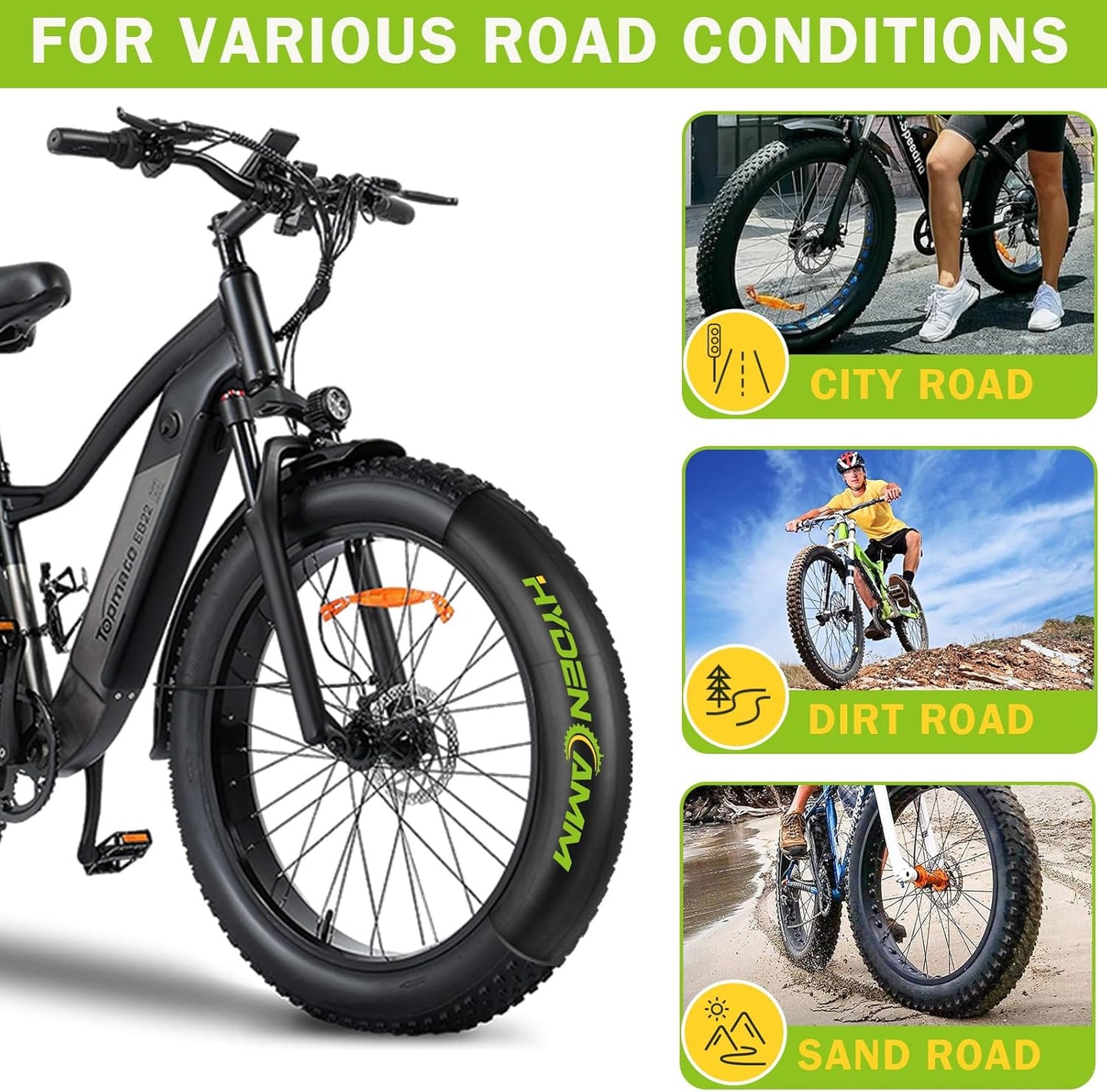Skiennix Fat Tire Tubes - 20"/26" E-Bike Bicycle Tubes with AV 32mm Schrader Valve & Tire Levers