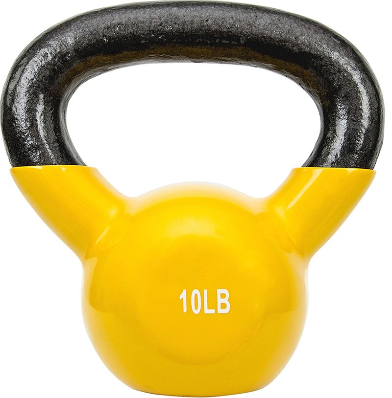 Sunny Health & Fitness Sunny Vinyl Coated Kettlebell (10-Pound)