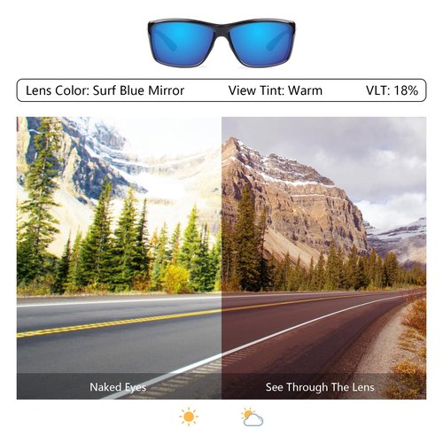 Bowyer POLARIZED Replacement Lenses for Oakley Cohort OO9301 Sunglasses - Surf Blue Mirror