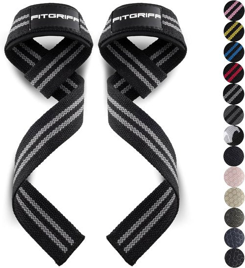 Fitgriff® Lifting Wrist Straps - Premium Cotton & Padded Support for Weightlifting, Gym & Deadlift | Unisex