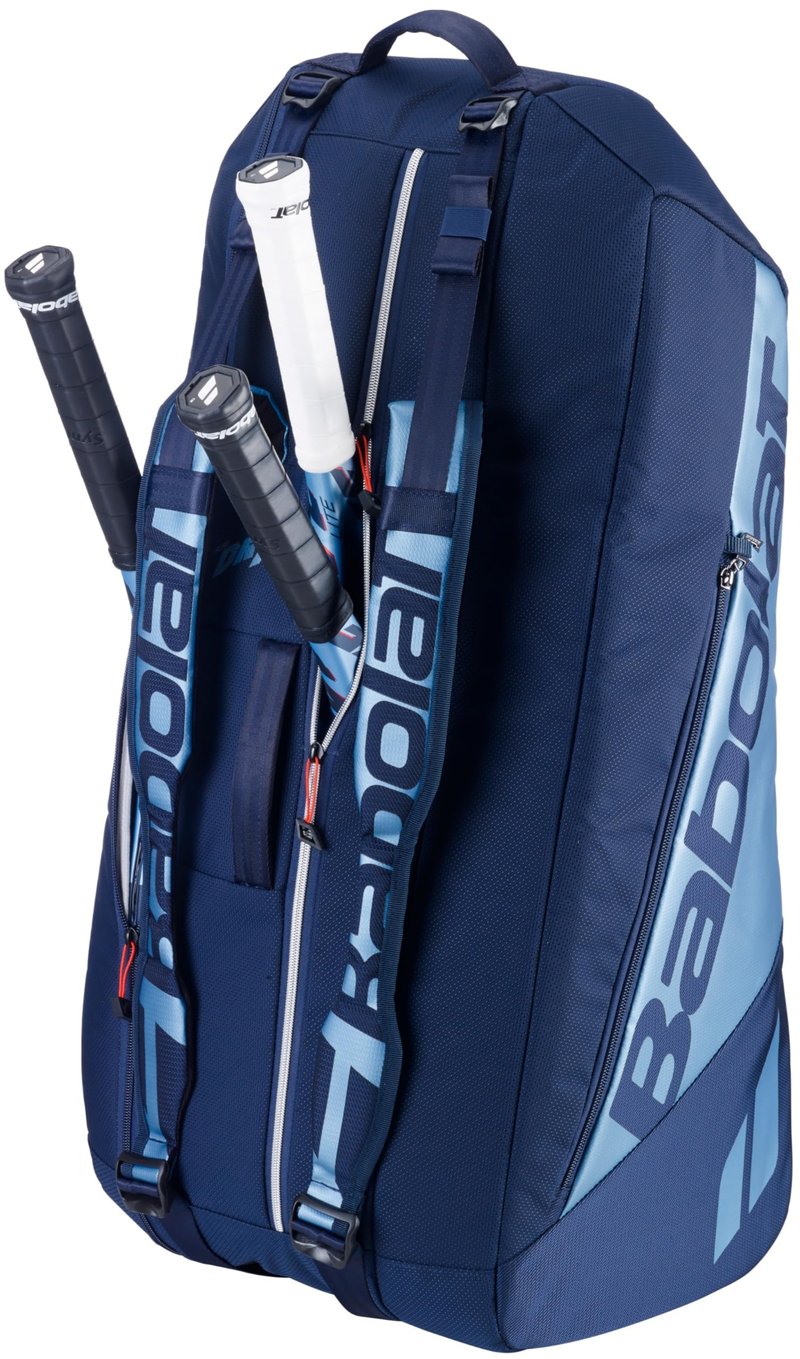 Babolat Pure Drive Racquet Holder 6-Pack 11th Gen Tennis Bag (Navy Blue)