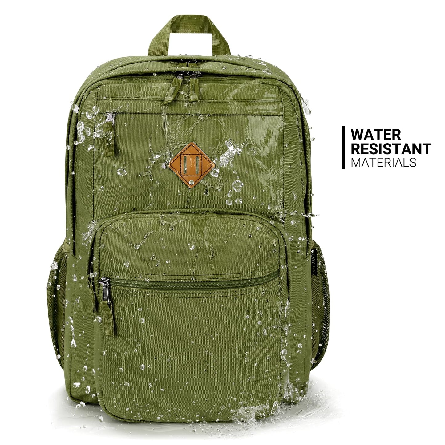 ZORFIN 26L Backpack for College, and Travel: Water Resistant Bookbag
