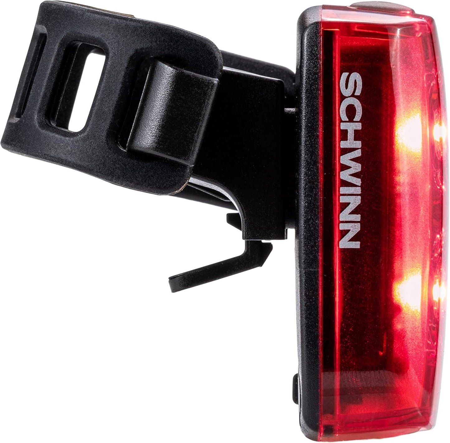 Schwinn USB Rechargeable Taillight - 25-80 Lumen Daytime Running Light with Easy Installation & USB-C Charging
