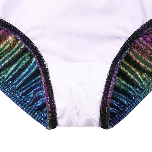 BAOHULU Gymnastics Leotards for Girls Cow Print Kids Athletic Apperal Dance Outfit B370_BlackPink_12A