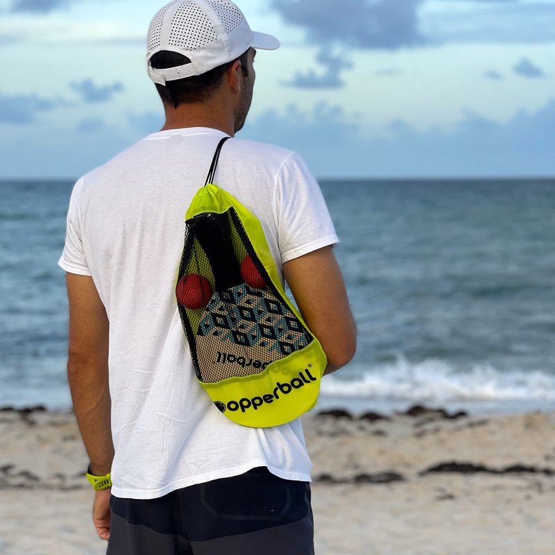 Paddleball Set by Popperball - Premium Beach Paddle Ball Set with 2 Paddles, 2 Balls & 1 Carry Bag
