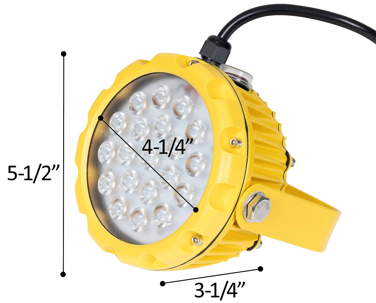 Vergo Industrial 30 Watt Loading Dock Light - IP65 Waterproof 3500 Lumens LED Dock Light with 180 Degree Rotatable Lamp Head, Ideal for Indoor & Outdoor Security, Containers, Warehouses (1 Pack)